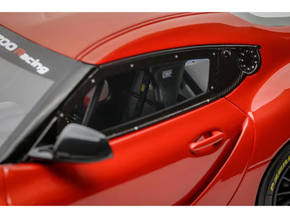 2023 Toyota Supra GT4 100 Edition Plasma Orange Metallic Limited Edition to 999 pieces Worldwide 1/18 Model Car by Otto Mobile by Otto Mobile