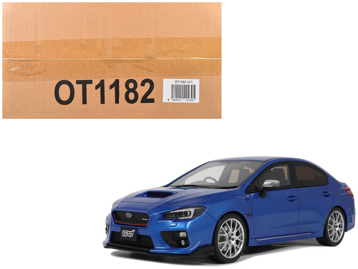 2015 Subaru WRX Sti S207 RHD (Right Hand Drive) Blue Pearl Metallic Limited Edition to 2000 pieces Worldwide 1/18 Model Car by Otto Mobile by Otto Mobile