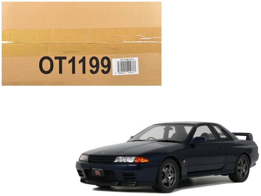 1993 Nissan Skyline GT-R (BNR32) RHD (Right Hand Drive) Dark Blue Pearl Limited Edition to 2000 pieces Worldwide 1/18 Model Car by Otto Mobile by Otto Mobile