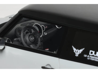2015 Mini Cooper R56 LB-Works "LB Nation" Gray with Black Top Limited Edition to 999 pieces Worldwide 1/18 Model Car by Otto Mobile by Otto Mobile
