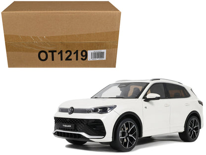2024 Volkswagen Tiguan E Tsi R-Line Oryx White Pearl Limited Edition to 999 pieces Worldwide 1/18 Model Car by Otto Mobile by Otto Mobile