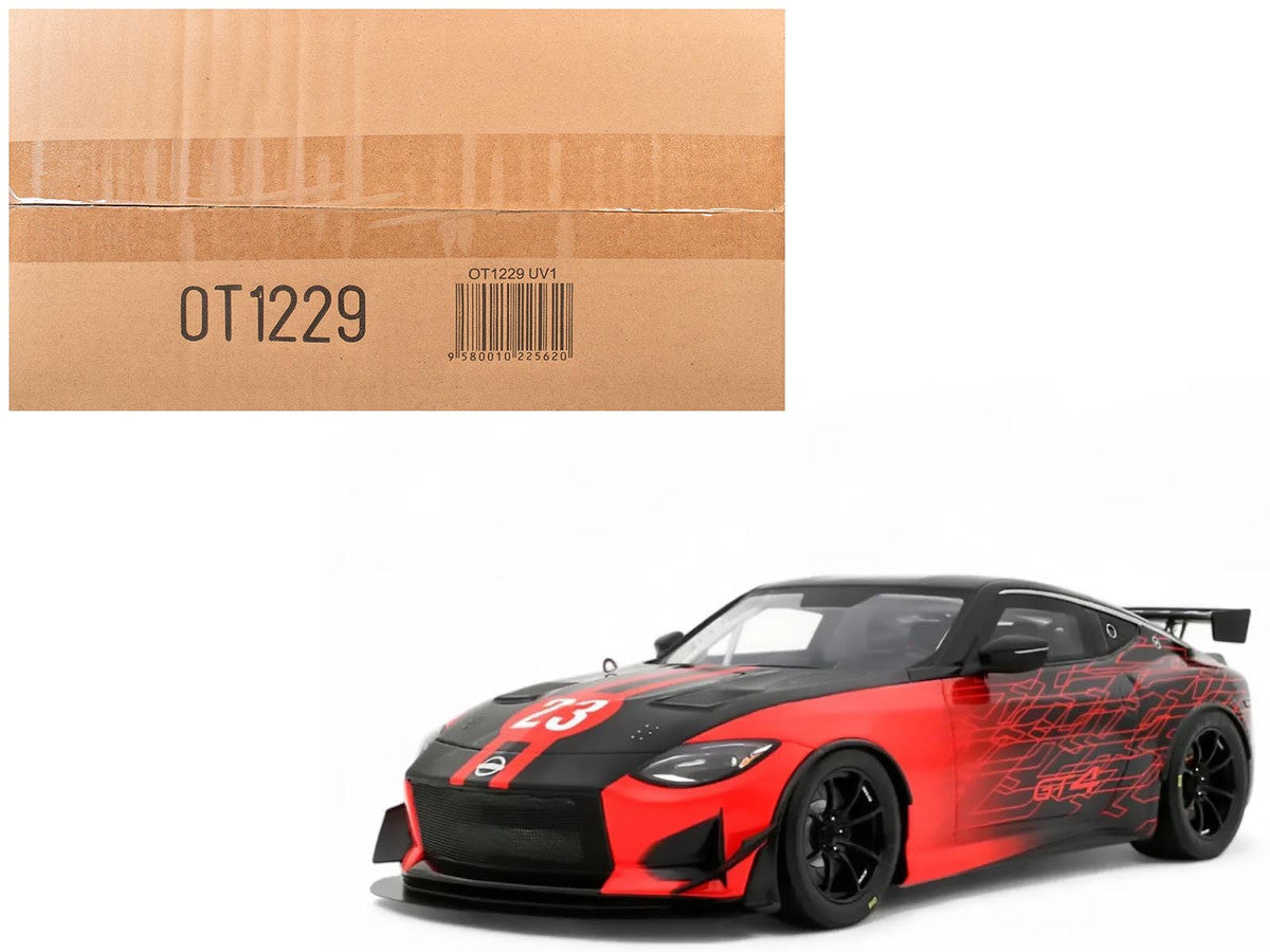 2022 Nissan Z GT4 #23 Black with Red Graphics "2022 SEMA Show" 1/18 Model Car by Otto Mobile by Otto Mobile