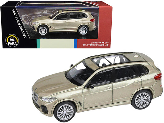 2018 BMW X5 G05 with Sunroof Sunstone Gold Metallic 1/64 Diecast Model Car by Paragon Models by Paragon