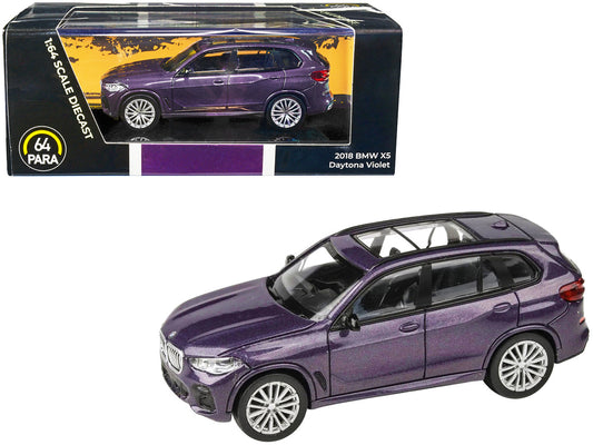 2018 BMW X5 Daytona Violet Metallic with Sunroof 1/64 Diecast Model Car by Paragon Models by Paragon