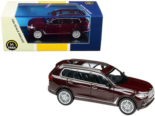 BMW X7 Ametrine Red Metallic 1/64 Diecast Model Car by Paragon by Paragon