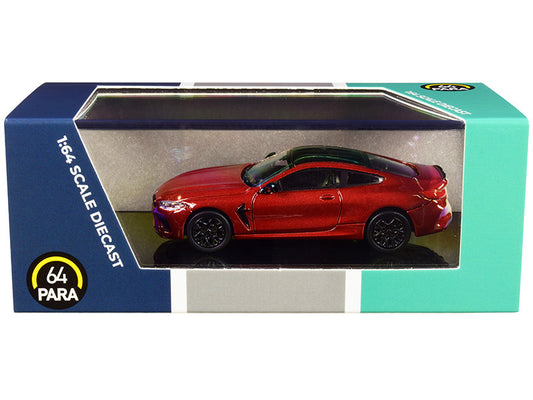 BMW M8 Coupe Motegi Red Metallic with Black Top 1/64 Diecast Model Car by Paragon by Paragon