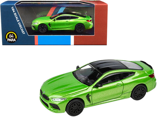 BMW M8 Coupe Java Green Metallic with Black Top 1/64 Diecast Model Car by Paragon by Paragon