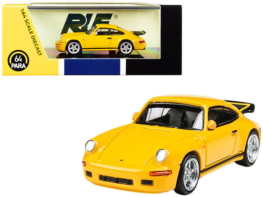 1987 RUF CTR Yellowbird Blossom Yellow 1/64 Diecast Model Car by Paragon by Paragon