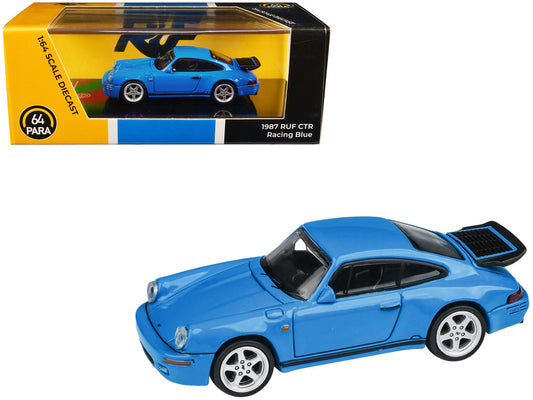 1987 RUF CTR Racing Blue 1/64 Diecast Model Car by Paragon Models by Paragon