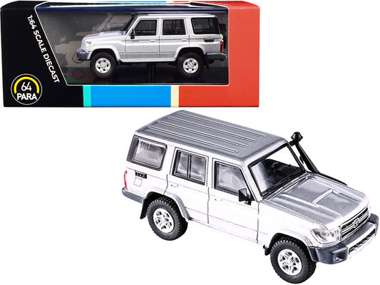 Toyota Land Cruiser 76 Silver Pearl 1/64 Diecast Model Car by Paragon by Paragon