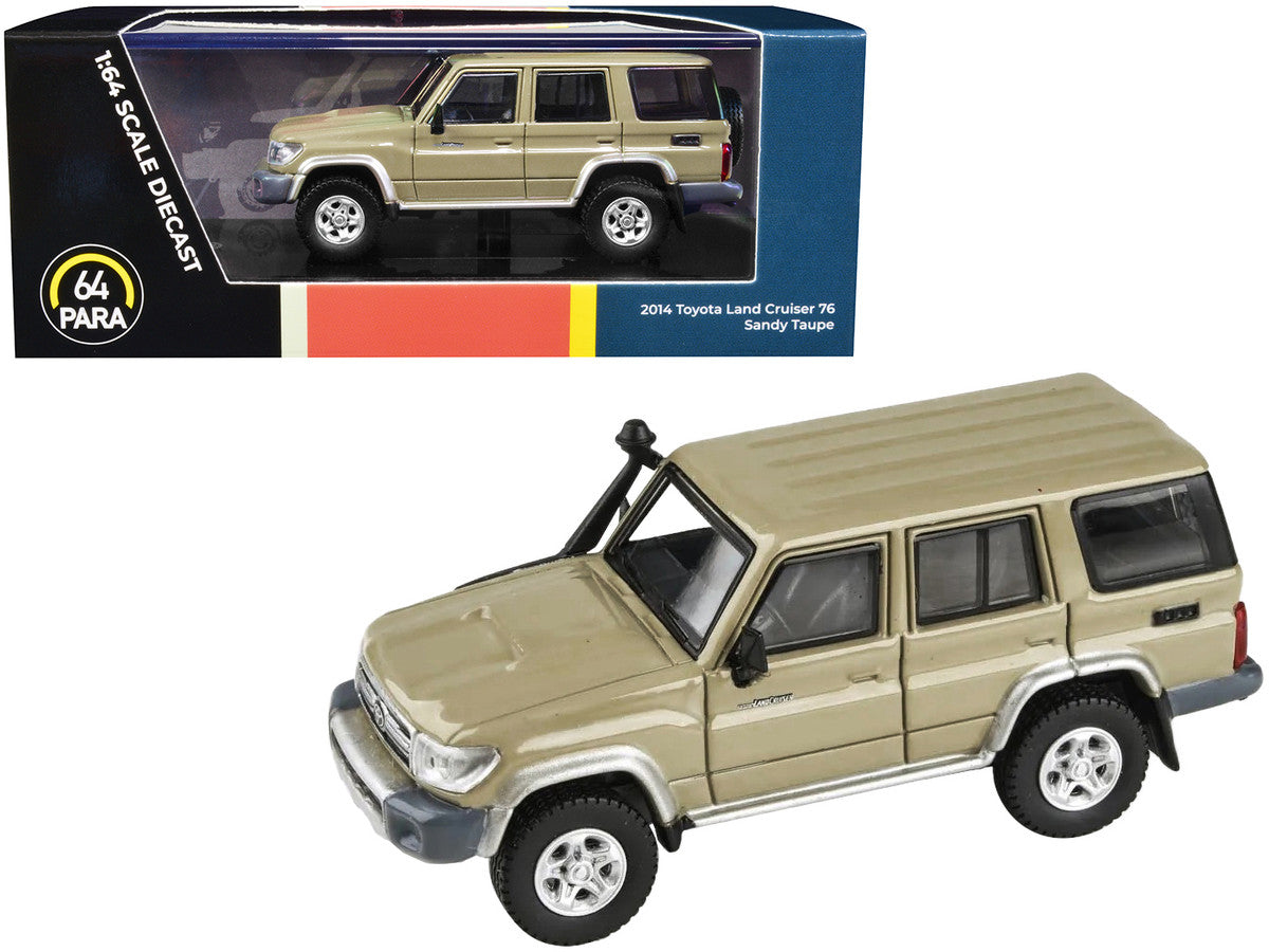 2014 Toyota Land Cruiser 76 Sandy Taupe Tan 1/64 Diecast Model Car by Paragon Models by Paragon