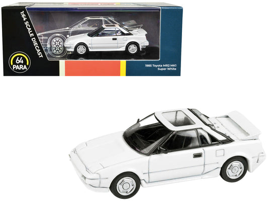 1985 Toyota MR2 MK1 Super White with Sunroof 1/64 Diecast Model Car by Paragon Models by Paragon