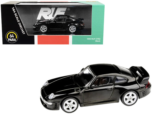 1995 RUF CTR2 Black 1/64 Diecast Model Car by Paragon by Paragon