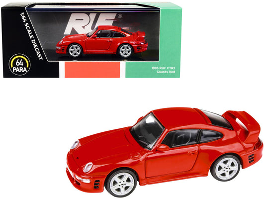 1995 RUF CTR2 Guards Red 1/64 Diecast Model Car by Paragon by Paragon