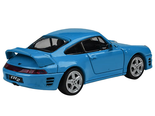 1995 RUF CTR2 Mexico Blue 1/64 Diecast Model Car by Paragon Models by Paragon