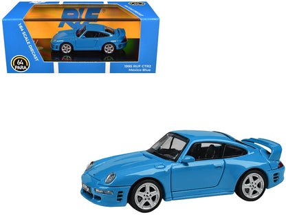 1995 RUF CTR2 Mexico Blue 1/64 Diecast Model Car by Paragon Models by Paragon