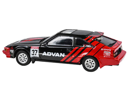 1984 Toyota Celica Supra #37 "ADVAN" Black and Red 1/64 Diecast Model Car by Paragon Models by Paragon