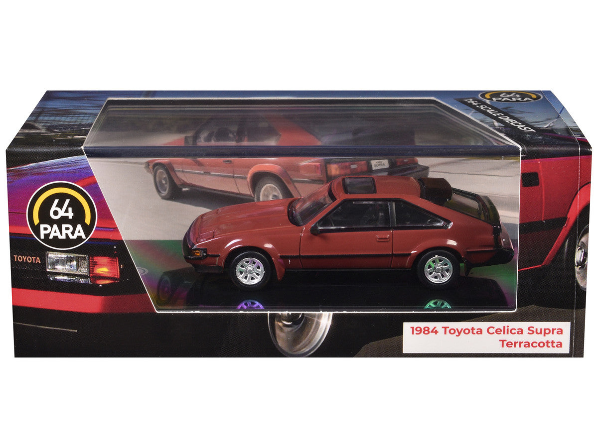 1984 Toyota Celica Supra Terracotta Red with Sunroof 1/64 Diecast Model Car by Paragon by Paragon