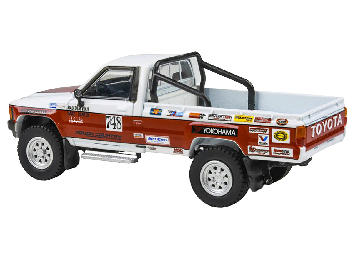 Toyota Hilux Pickup Truck #748 Malcolm Vinje - Mark Hansen "Mojave 250" (1987) 1/64 Diecast Model Car by Paragon Models by Paragon