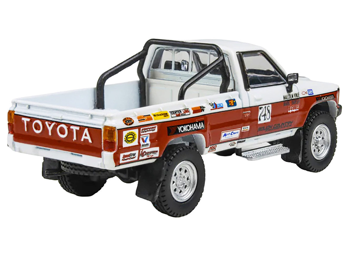 Toyota Hilux Pickup Truck #748 Malcolm Vinje - Mark Hansen "Mojave 250" (1987) 1/64 Diecast Model Car by Paragon Models by Paragon