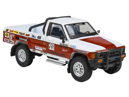Toyota Hilux Pickup Truck #748 Malcolm Vinje - Mark Hansen "Mojave 250" (1987) 1/64 Diecast Model Car by Paragon Models by Paragon