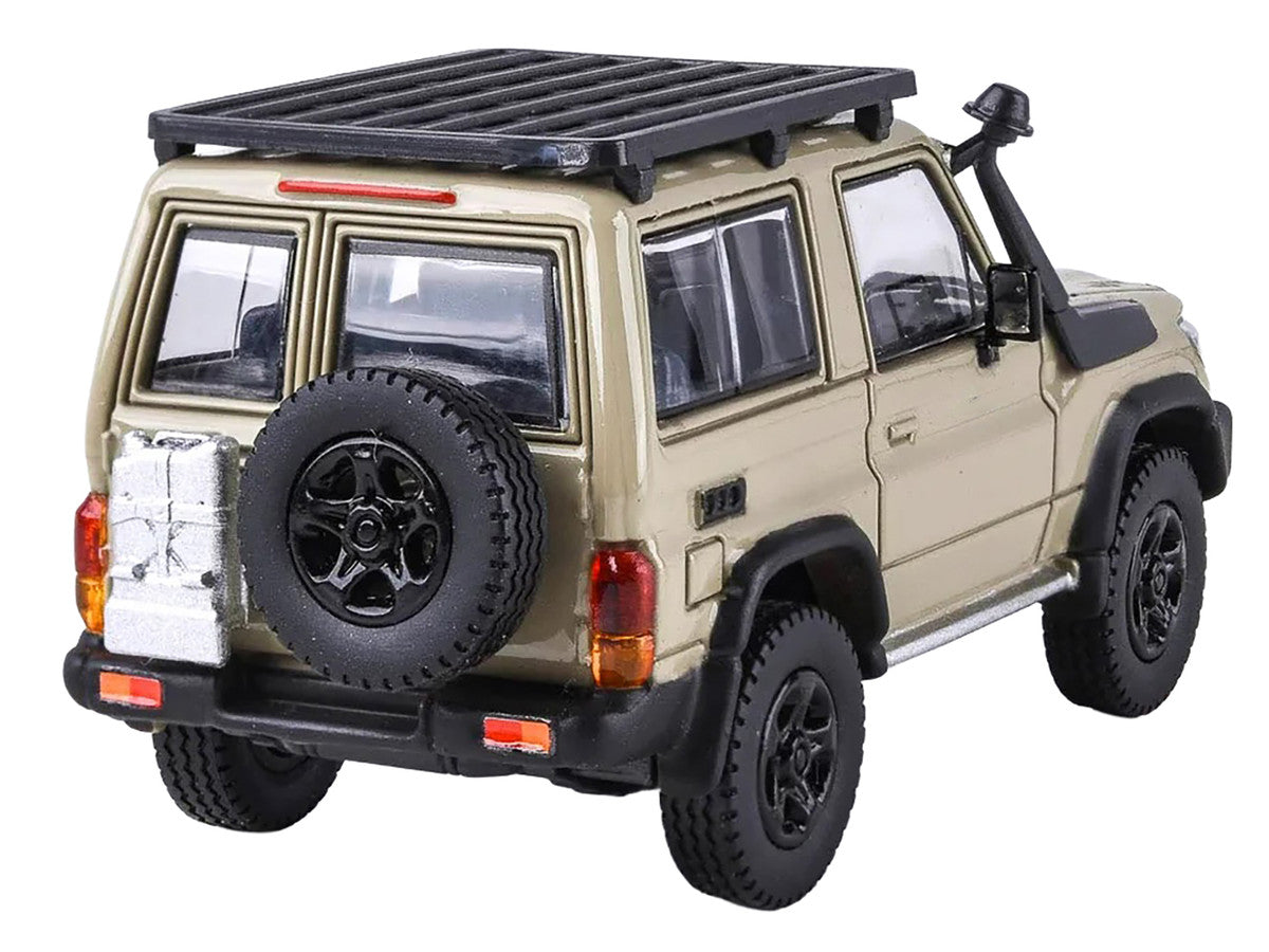 2023 Toyota Land Cruiser 71 Sandy Taupe "70th Anniversary" with Roofrack 1/64 Diecast Model Car by Paragon by Paragon