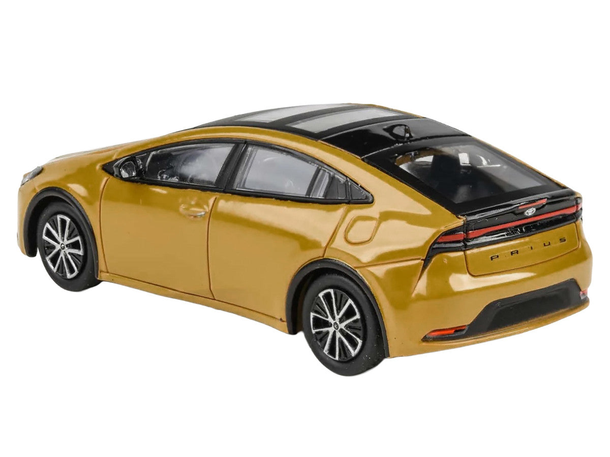 2023 Toyota Prius Maximum Yellow with Black Top and Sun Roof 1/64 Diecast Model Car by Paragon Models by Paragon