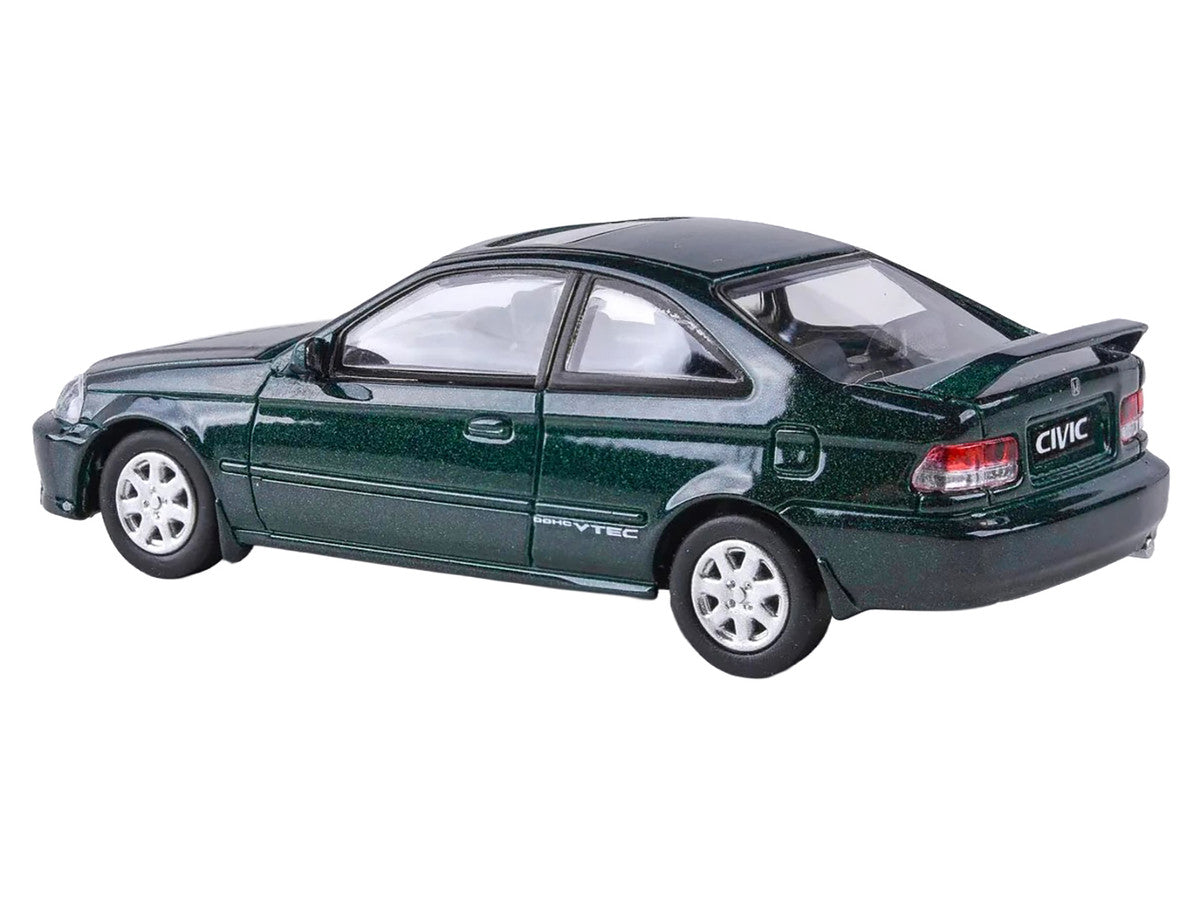 1999 Honda Civic Si EM1 Clover Green Pearl Metallic with Sunroof 1/64 Diecast Model Car by Paragon by Paragon