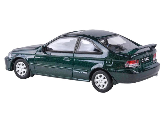 1999 Honda Civic Si EM1 Clover Green Pearl Metallic with Sunroof 1/64 Diecast Model Car by Paragon by Paragon