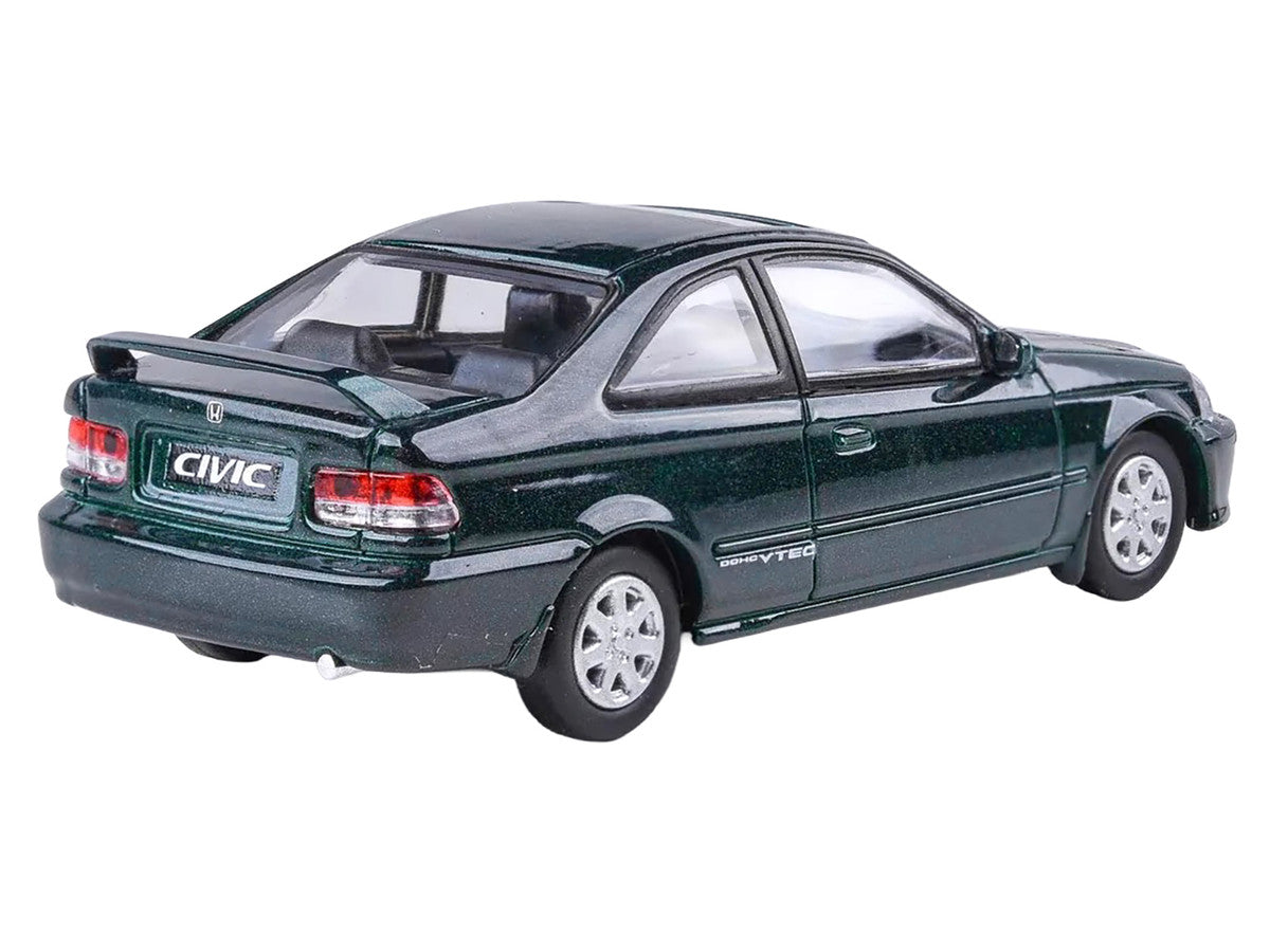 1999 Honda Civic Si EM1 Clover Green Pearl Metallic with Sunroof 1/64 Diecast Model Car by Paragon by Paragon