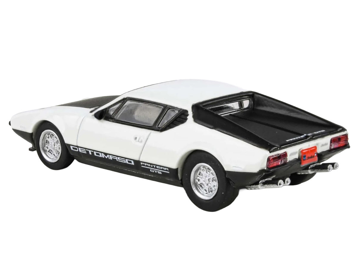 1972 De Tomaso Pantera White and Black 1/64 Diecast Model Car by Paragon Models by Paragon