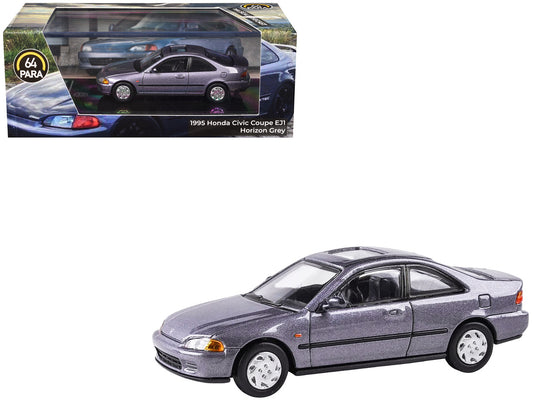 1995 Honda Civic Coupe EJ1 Horizon Gray Metallic with Sunroof 1/64 Diecast Model Car by Paragon by Paragon