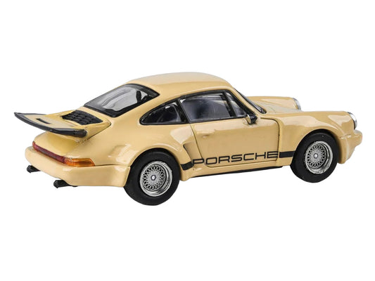 Porsche 911 Carrera RSR 3.0 Sahara Beige with Black Stripes 1/64 Diecast Model Car by Paragon by Paragon