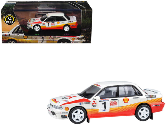 Mitsubishi Galant VR-4 RHD (Right Hand Drive) #1 Ross Dunkerton - Fred Gocentas Winner "APRC Rally Malaysia" (1991) 1/64 Diecast Model Car by Paragon Models by Paragon