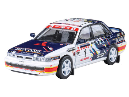 Mitsubishi Galant VR-4 RHD (Right Hand Drive) #1 Ross Dunkerton - Fred Gocentas "Rally Indonesia" (1993) 1/64 Diecast Model Car by Paragon Models by Paragon