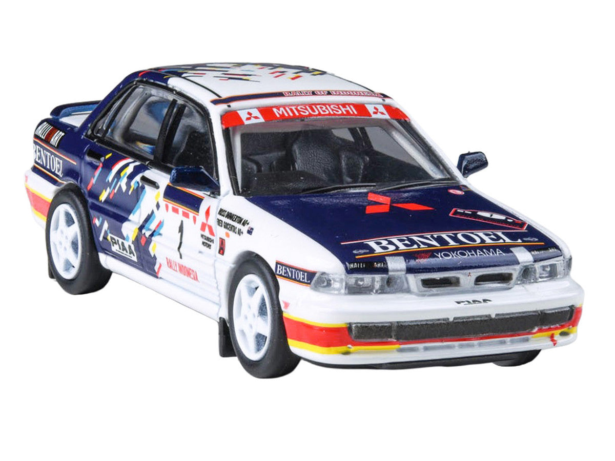 Mitsubishi Galant VR-4 RHD (Right Hand Drive) #1 Ross Dunkerton - Fred Gocentas "Rally Indonesia" (1993) 1/64 Diecast Model Car by Paragon Models by Paragon