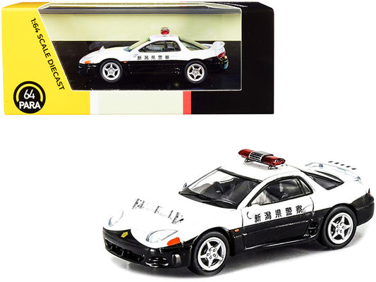 Mitsubishi GTO RHD (Right Hand Drive) Japanese Police White and Black 1/64 Diecast Model Car by Paragon by Paragon
