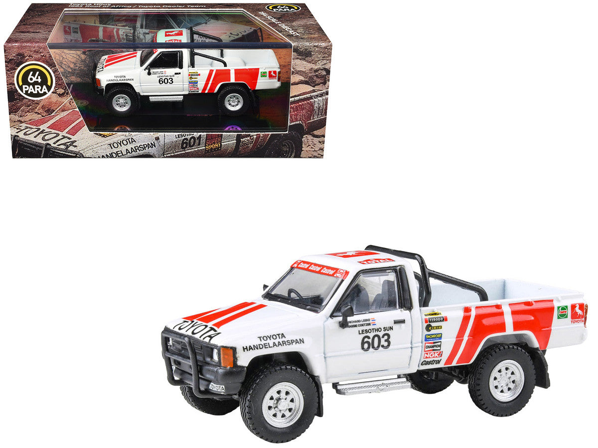 Toyota Hilux Pickup Truck #603 Kassie Coetzee - Richard Leeke Winner "Roof of Africa" (1993) 1/64 Diecast Model Car by Paragon Models by Paragon