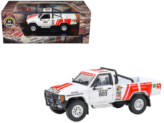 Toyota Hilux Pickup Truck #603 Kassie Coetzee - Richard Leeke Winner "Roof of Africa" (1993) 1/64 Diecast Model Car by Paragon Models by Paragon