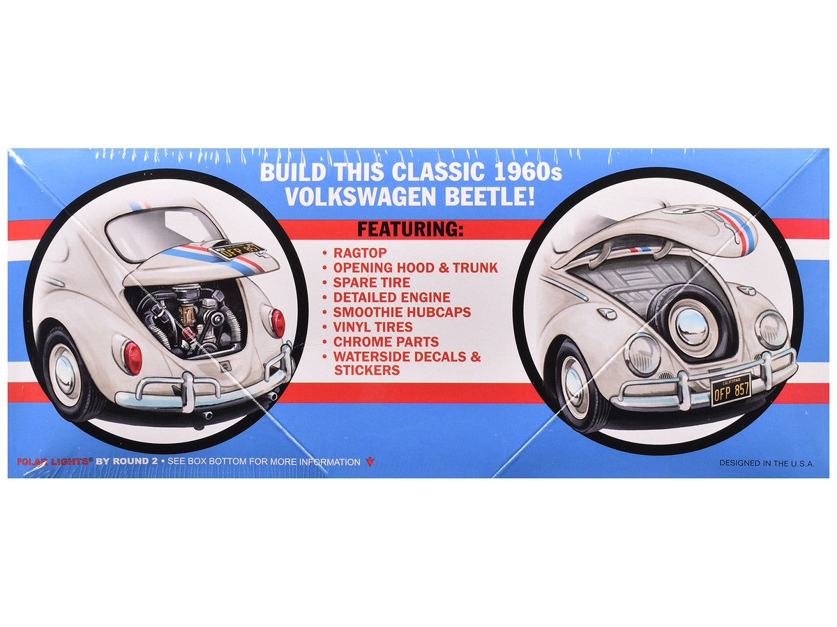 Skill 2 Model Kit Volkswagen Beetle Herbie "The Love Bug" (1969) Movie 1/25 Scale Model by Polar Lights by Polar Lights