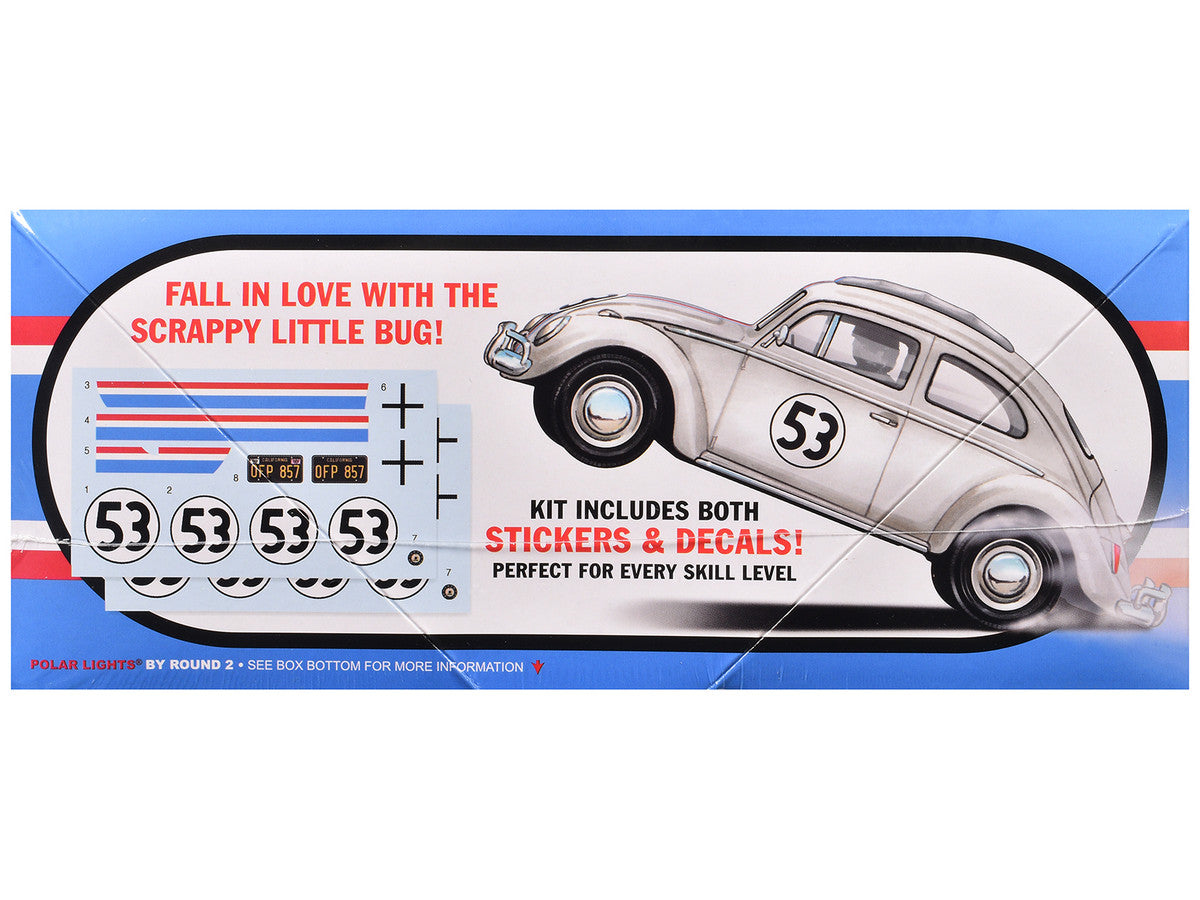 Skill 2 Model Kit Volkswagen Beetle Herbie "The Love Bug" (1969) Movie 1/25 Scale Model by Polar Lights by Polar Lights
