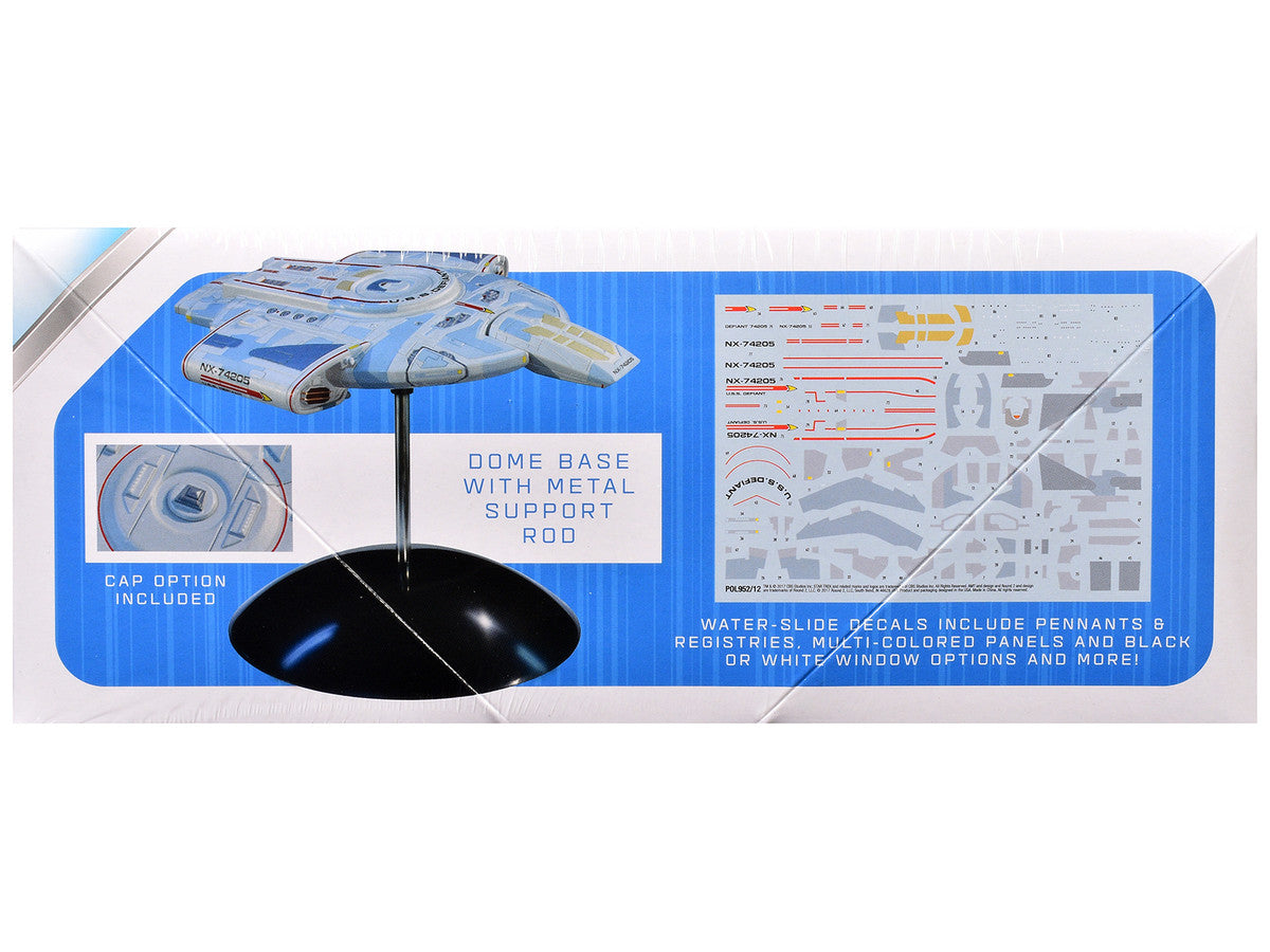 Skill 2 Snap Model Kit USS Defiant NX-74205 Starship "Star Trek: Deep Space Nine" (1993-1999) TV Series 1/1000 Scale Model by Polar Lights by Polar Lights