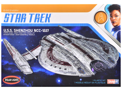 Skill 2 Snap Model Kit U.S.S. Shenzhou NCC-1227 Spacecraft "Star Trek: Discovery" (2017-2024) TV Series 1/2500 Scale Model by Polar Lights by Polar Lights