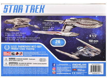Skill 2 Snap Model Kit U.S.S. Shenzhou NCC-1227 Spacecraft "Star Trek: Discovery" (2017-2024) TV Series 1/2500 Scale Model by Polar Lights by Polar Lights