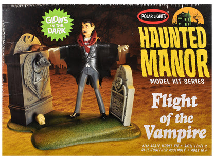 Skill 2 Model Kit Haunted Manor "Flight of the Vampire" Diorama Set 1/12 Scale Model by Polar Lights by Polar Lights