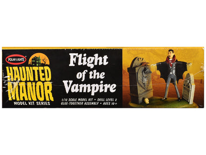 Skill 2 Model Kit Haunted Manor "Flight of the Vampire" Diorama Set 1/12 Scale Model by Polar Lights by Polar Lights
