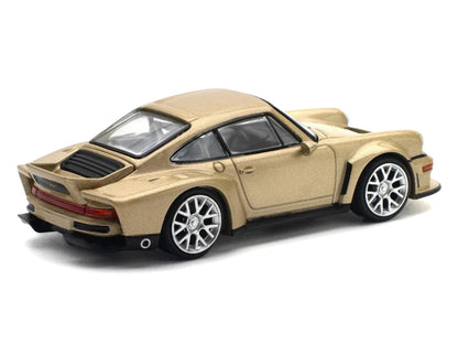 Singer DLS Turbo Gold Metallic 1/64 Diecast Model Car by Pop Race by Pop Race