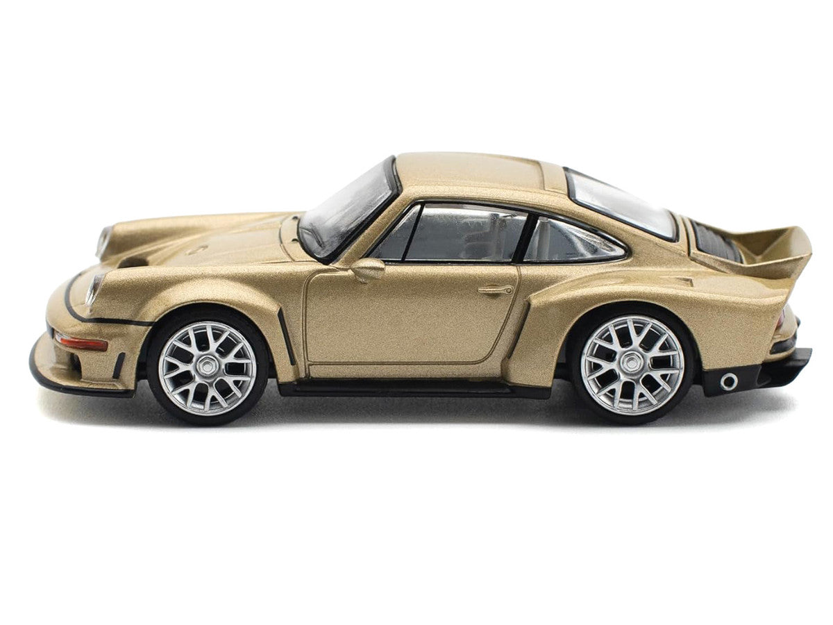 Singer DLS Turbo Gold Metallic 1/64 Diecast Model Car by Pop Race by Pop Race