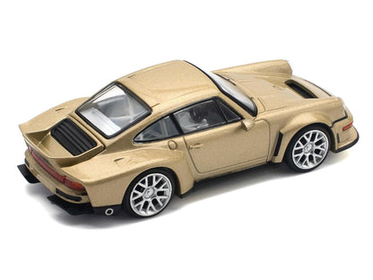 Singer DLS Turbo Gold Metallic 1/64 Diecast Model Car by Pop Race by Pop Race