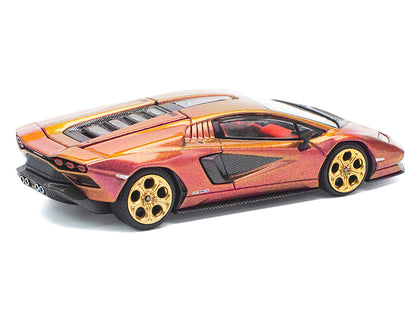 Lamborghini Countach LPI 800-4 Blu Hal Metallic 1/64 Diecast Model Car by Pop Race by Pop Race